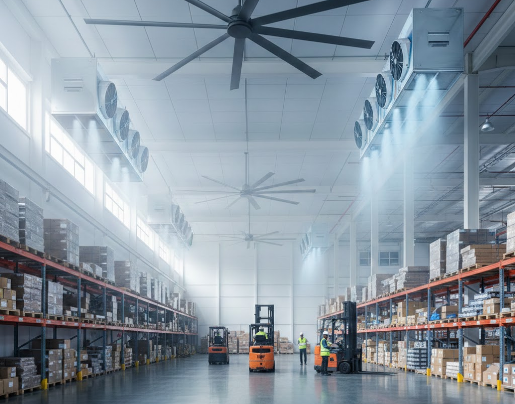 raffrescamento magazzini logistica